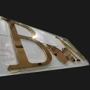 signs gold large letter for bracelet 3 d letters numbers metal polish with low price