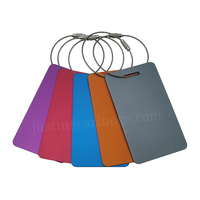 Étiquette de bagage en aluminium anodisé multicolore personnalisée étiquette de valise en métal d'avion remises sur quantité