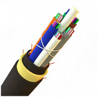 Cable de Fibra Óptica Aérea para Exteriores ADSS, Material PE FRP para Líneas Eléctricas y Redes FTTX, hasta 288 Núcleos