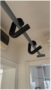 Ganchos de nailon compuesto de alta resistencia negro, <span class=keywords><strong>barra</strong></span> de agarre, duradero, antideslizante, versátil, equipo de uso en gimnasio en casa, diseño ergonómico, Barras de agarre - Product Image 4