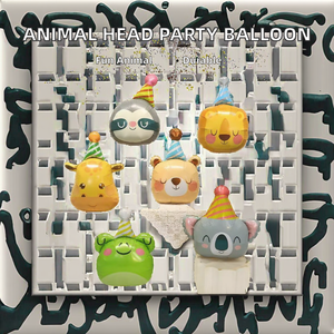 Ballons <span class=keywords><strong>de</strong></span> fête à prix abordable : Fournisseur <span class=keywords><strong>de</strong></span> ballons en aluminium jetables en forme <span class=keywords><strong>de</strong></span> tête d'animal <span class=keywords><strong>de</strong></span> dessin animé pour les fêtes d'<span class=keywords><strong>anniversaire</strong></span> des enfants et les événements scolaires - Product Image 6