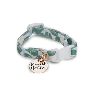 Collier de chien en coton de style élégant moderne S Minty Dew Impression de luxe Lumières réglables Confortable Doux Durable Accessoire toutes saisons - Product Image 4