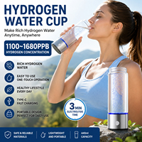 Bouteille Générateur d'Eau Hydrogénée Portable en Gros 1200-1400ppb Rechargeable Technologie SPE PEM pour Boire de l'Eau H2