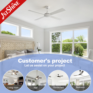 1stshine Quạt trần 52 inch 4 MDF Blades cao luồng không khí quạt trần với điều khiển từ xa - Product Image 5