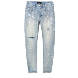 <span class=keywords><strong>Jeans</strong></span> Distressed Streetwear Urbano all'Ingrosso, Pantaloni in Denim con Grafiche Personalizzate e Finitura Lavata, <span class=keywords><strong>Jeans</strong></span> da <span class=keywords><strong>Uomo</strong></span> per Brand <span class=keywords><strong>di</strong></span> Moda Urbana OEM - Product Image 6