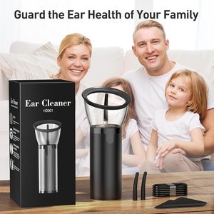 Loại bỏ ráy tai, Máy làm sạch tai có thể thu vào với 4 chế độ áp suất, IPX6, bộ dụng cụ loại bỏ ráy tai chống nước và điện - Product Image 2