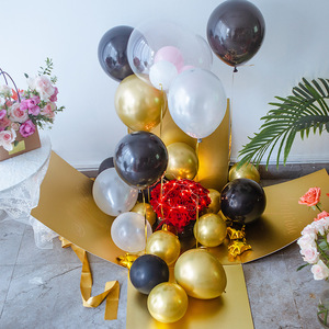 <span class=keywords><strong>Scatola</strong></span> Regalo per San Valentino con Palloncini, <span class=keywords><strong>Confezione</strong></span> in Carta Riciclata con Stampa, 50x50x50cm - Product Image 5