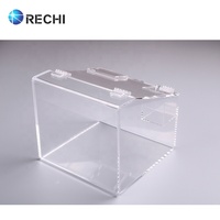 Bac à bonbons universel en acrylique RECHI pour supermarchés, confiseries et glacieries, bac de qualité alimentaire, boîte de distribution en vrac