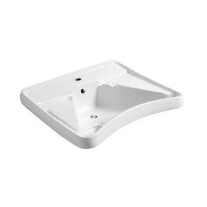 Lavabo Blanco L70 X P60 X A22 Cm Para Personas Mayores Con Diseño Ergonómico - Product Image 1