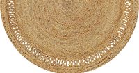 Handmade Jute Braided Rugs Carpets Floor Mats Area Rug for Living Room