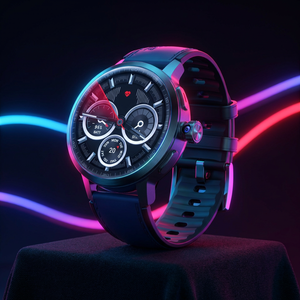 สมาร์ทวอทช์แอนดรอยด์ 4G รองรับซิมการ์ด หน้าปัดกลมขนาดใหญ่พิเศษ กล้อง HD Wifi หน่วยความจำ 16GB รองรับวิดีโอคอล Tiktok <span class=keywords><strong>Twitter</strong></span> Whatsapp - Product Image 1