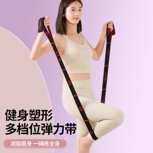 Bande élastique multi-sections à 8 niveaux de résistance pour le yoga, la remise en forme et les exercices d'entraînement pour un entraînement complet du corps - Product Image 1