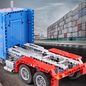 Молд король 15001 для мальчиков строительные блоки Moc <span class=keywords><strong>Optimus</strong></span> грузовик Премиум модель Сделай Сам мощный пульт дистанционного управления Кирпичи Детские развивающие игрушки набор - Product Image 5