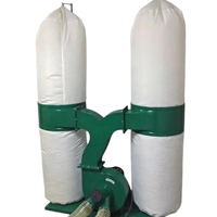 Extracteur de poussière industriel portable pour atelier, double sac, aspiration puissante, moteur facile à utiliser, 3kW de puissance