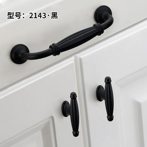 American Style Cabinet Handle 2143 Red Antique Bronze Traditional Furniture Hardware Drawer <b>Wardrobe</b> Pull - Product Image 2