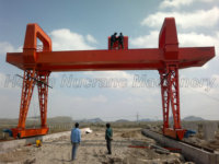 Grue à portique double avec tuyaux hydrauliques à connexion rapide Déplacer la grue fréquemment
