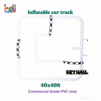 Arène de course géante gonflable pour voitures tamponneuses, piste de karting, pour enfants et adultes, en PVC commercial
