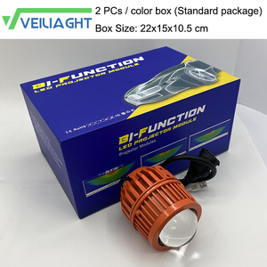Phare de moto à lentille de projecteur LED tricolore de 2 pouces, phares bi-LED de 2 pouces avec lentille bleue, violette et jaune en option D50B - Product Image 6
