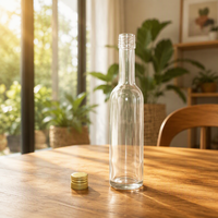 Mini bouteilles de vin en verre avec bouchon à vis pour whisky, liqueurs et spiritueux - Finition estampée à chaud