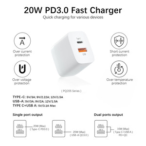 Personalizar Universal plegable 20W 35W Watt celular Baterry Mini portátil Original para <span class=keywords><strong>Apple</strong></span> Iphone 13 14 Usb <span class=keywords><strong>cargador</strong></span> rápido - Product Image 6