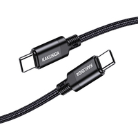 Kabel KAKUSIGA 3M Tipe-C ke C, Pengisian Cepat 60W & Sinkronisasi Data dengan Cangkang Aluminium Alloy untuk Penggunaan Multi-Perangkat