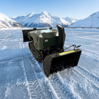 Robot souffleur de neige électrique télécommandé, balayeuse de neige sur chenilles, machine autonome à batterie, marque HD pour les municipalités
