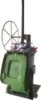 Compacteur de déchets pour poubelle à roulettes, compacteur de déchets manuel
