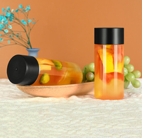 Bouteille d'eau en plastique PET Voss vide, personnalisée, portable, 38 mm, 350 ml, 500 ml, avec couvercle, pour le sport et la consommation quotidienne