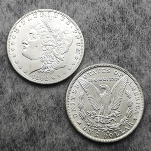 Pièces de monnaie commémoratives UNC des États-Unis, différentes dates (1878-1904), Dollar Morgan, cadeaux, décoration de la maison - Product Image 6