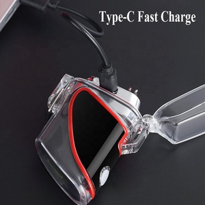 2024 mới giá rẻ không thấm nước có thể sạc lại nhựa trong suốt nhẹ hơn với đèn pin - Product Image 3