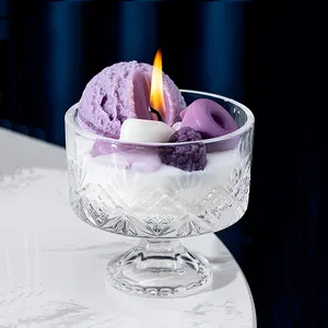 玻璃罐大豆蜡蜡烛创意情人节礼物冰淇淋无烟室内净化空气手工香味蜡烛