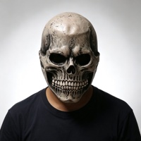 En gros, Ensemble de masques en latex vintage effet vieilli, motif crâne texturé osseux, couvre-tête intégral avec mâchoire fixe, pour Halloween, cosplay et fête