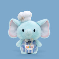Peluche personnalisée OEM Éléphant Bleu Chef, jouet en peluche doux et moelleux, certifié EN71 CE, peluches Kawaii pour cadeau d'enfant