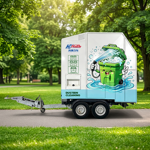 Diesel Engine Hot Water High Pressure Stainless Steel <strong>Bin</strong> Cleaning Machine High Pressure <strong>Cleaner</strong> for Trailer Commercial Use - Product Image 1