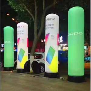 Columna Publicitaria Inflable con Iluminación LED RGB, Pilar Inflable que Cambia <span class=keywords><strong>de</strong></span> Color, Pancarta Vertical Luminosa para Festivales/Plazas Comerciales - Product Image 1