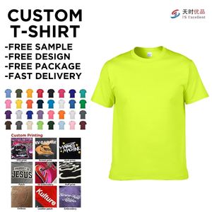 T-shirt di Lusso in Cotone Pesante di Alta Qualità, Unisex, con Stampa Logo Personalizzata, Collo Alto, T-shirt Oversize da Uomo - Product Image 1