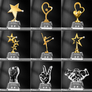 جوائز كريستال جديدة، تصاميم إبداعية لجوائز تذكارية، ميداليات وجوائز كريستالية مطبوعة بالألوان مع تصميم مجاني للخط - Product Image 2