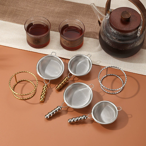 Coladores <span class=keywords><strong>de</strong></span> Malla Fina <span class=keywords><strong>de</strong></span> Acero Inoxidable, Colador, Tamiz, con Mango en Forma <span class=keywords><strong>de</strong></span> Perla, Colador <span class=keywords><strong>de</strong></span> Harina, Tamiz para Arroz y Pasta - Product Image 4