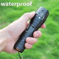 Lampe de poche tactique T6 LED haute puissance 10W de qualité militaire 5 Modes Zoom torche haute luminosité résistante à l'eau