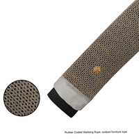 Corde en mousse imperméable avec cœur en polypropylène caoutchouté pour le mobilier de jardin extérieur