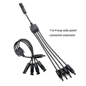 Solar Connectors 30A Y Branch Parallel Adapter Cable Solar Cable Connectors Solar Panel Connectors Wire Plug for Solar Panel