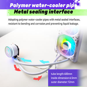 Système AIO haute performance 240 mm avec base en cuivre, <span class=keywords><strong>radiateur</strong></span> en aluminium, LED ARGB pour boîtier <span class=keywords><strong>d</strong></span>'ordinateur, PC de jeu - Product Image 2