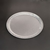 Barquette jetable en aluminium PET peu profonde de 12 pouces pour cuisson, barbecue, emballage alimentaire, traiteur, usage alimentaire