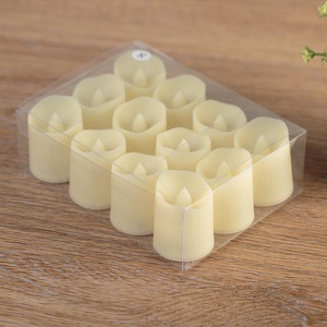 24 Pack Flameless <b>Tea</b> <b>Lights</b> – Realistic Warm White LED Candles, Battery Operated Wishing Lamps for Halloween, Wedding, Christma - Product Image 3