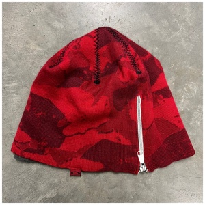 Gorro de Punto con Diseño de Calavera Estilo Retro Americano, Unisex, Hip-Hop, con Cremallera Asimétrica y Doble Capa - Product Image 4