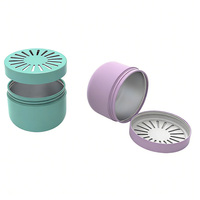 150ml drehbare Metall aluminium dose Minimalist ische feste Parfüm dose Formaldehyd entfernende Gel-Aromatherapie-Perlen
