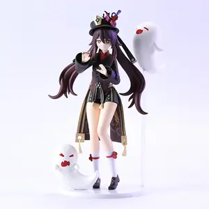 2023 PVC 플라스틱 장난감 액션 피규어 Venti Hutao figure Anime Toys Genshin Impact Color Box 액션 피규어