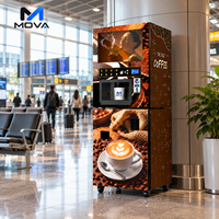 Distributeur automatique de café commercial avec écran LCD, fonction de nettoyage automatique, capacité de 120 pièces, solution de vente en gros, emballage en caisse en bois, livraison en 15 jours