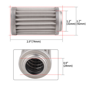 Élément de filtre à carburant en acier inoxydable de 60 microns pour filtres de 40 à 58 mm, pièce de rechange OFI065 - Product Image 4