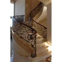 Escalier incurvé de fournisseur chinois Blh-44, scène de mariage, escalier incurvé/Arc en spirale pour maison et Villa